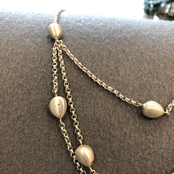 Sterling Silver Bead Necklace - Picture 2 of 6